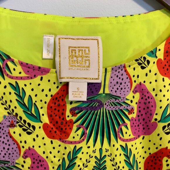 Emily McCarthy Del Mar Caftan Dress Peekaboo Print Size Small Resort Wear - Picture 4 of 9